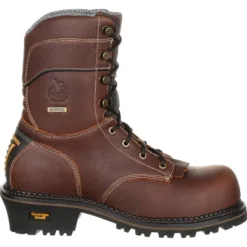Men's Brown Georgia Boot AMP LT Logger Composite Toe Waterproof Work Boot Size 10(Wide) -Georgia Shoes Shop GUEST 22a8120c fad8 411b 8b01 4493401f171f