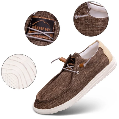 Alpine Swiss Flynn Mens Boat Shoes Casual Slip On Moccasin Loafers Sailing Deck Shoe So Light It Floats On Water 5 Alpine Swiss Flynn Mens Boat Shoes Casual Slip On Moccasin Loafers Sailing Deck Shoe So Light It Floats On Water - Image 3