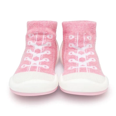Komuello Toddler First Walk Sock Shoes - Sneakers Pink 3 Komuello Toddler First Walk Sock Shoes - Sneakers Pink
