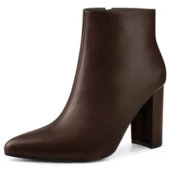 Perphy Women's Pointed Toe Side Zip Block Heeled Ankle Boots -Georgia Shoes Shop GUEST 24b3ea37 5442 4a3b 8bf0 87e9897d0fe9