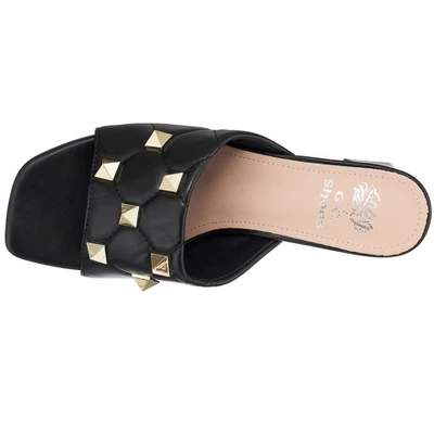 GC Shoes Alexis Studded Block Heel Sandals 5 GC Shoes Alexis Studded Block Heel Sandals - Image 3