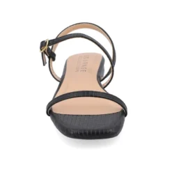 Journee Collection Womens Crishell Textured Material Sling Back Stacked Heel Sandals -Georgia Shoes Shop GUEST 274f1a6c bac6 4779 8b0a f2f56ed8cc04