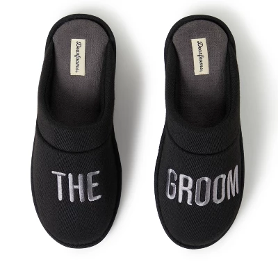 Dearfoams Men's Groom/Groomsmen Giftable Wedding Scuff Slipper 6 Dearfoams Men's Groom/Groomsmen Giftable Wedding Scuff Slipper - Image 4
