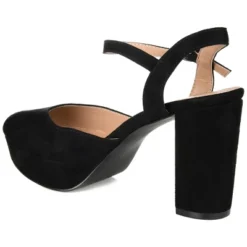 Journee Collection Womens Roslynn Almond Toe High Block Heel Pumps -Georgia Shoes Shop GUEST 28aa10d1 7c96 4489 acac 700cb34aac8b