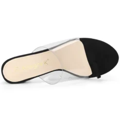 Allegra K Women's Ring Clear Chunky Heels Slide Heel Sandals -Georgia Shoes Shop GUEST 28b62054 1ad8 4ae9 9a23 228d5857072c