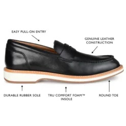 Thomas & Vine Watkins Wide Width Embossed Penny Loafer -Georgia Shoes Shop GUEST 28daba8d 0340 4bc7 a8e8 7a258cb0518e