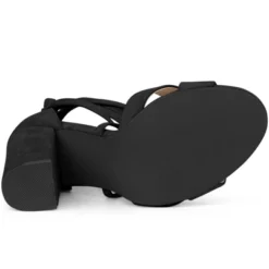 Perphy Women' Sandal Strappy Chunky Heels Lace Up Open Toe -Georgia Shoes Shop GUEST 28f72ad6 db16 4cf4 9932 7d8045718baa