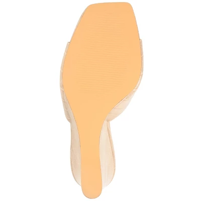 Journee Collection Womens Vivvy Tru Comfort Foam Slip On Open Square Toe Wedge Sandals 6 Journee Collection Womens Vivvy Tru Comfort Foam Slip On Open Square Toe Wedge Sandals - Image 4