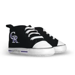 Baby Fanatic Pre-Walkers High-Top Unisex Baby Shoes - MLB Colorado Rockies