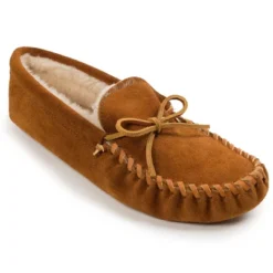 Minnetonka Men's Suede Pile Lined Softsole Moccasin Slippers -Georgia Shoes Shop GUEST 29e1478f 57fd 4904 b652 e98be3e0f9b9