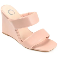 Journee Collection Womens Kailee Tru Comfort Foam Slip On Open Square Toe Wedge Sandals -Georgia Shoes Shop GUEST 2e109608 ee49 44e2 a65a a9be1a2b446d