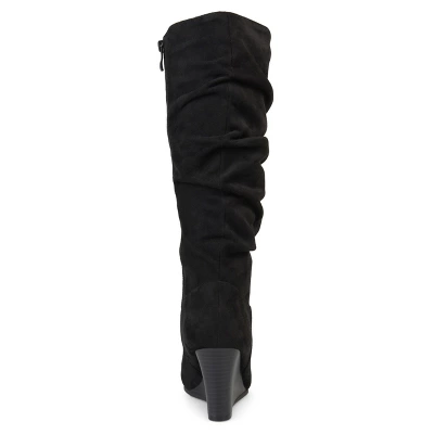 Journee Collection Womens Haze Wedge Knee High Boots 4 Journee Collection Womens Haze Wedge Knee High Boots - Image 2
