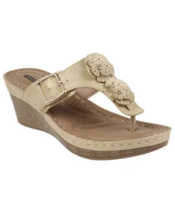 GC Shoes Narbone Flower Comfort Slide Wedge Sandals -Georgia Shoes Shop GUEST 2f6d076b b498 4b78 b373 322c483c601d