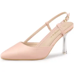 Allegra K Women's Slingback Heel Pointy Toe Buckle Stiletto Heels Mules -Georgia Shoes Shop GUEST 2f8d684d 7758 4aa2 bba4 8148ce1d5bc1