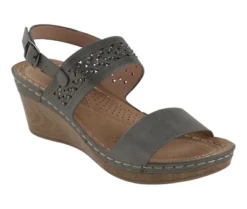 GC Shoes Foley Perforated Comfort Slingback Wedge Sandals -Georgia Shoes Shop GUEST 30958299 b576 4ddf 8be5 80ba1df237d3