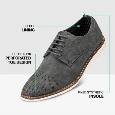 Mio Marino - Men's Oxford Casual Suede Shoes 5 Mio Marino - Men's Oxford Casual Suede Shoes - Image 3