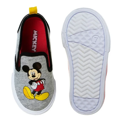 Mickey Mouse Kids Casual No Lace Shoes - Low Top Canvas Slip-on Tennis Boys Sneakers - Disney Character Sneaker Shoe (Size 5-12 Toddler - Little Kid) 6 Mickey Mouse Kids Casual No Lace Shoes - Low Top Canvas Slip-on Tennis Boys Sneakers - Disney Character Sneaker Shoe (Size 5-12 Toddler - Little Kid) - Image 4