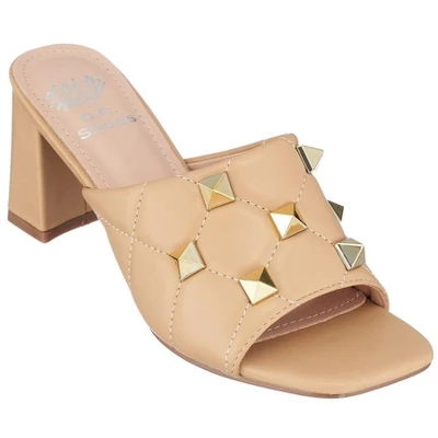 GC Shoes Alexis Studded Block Heel Sandals 10 GC Shoes Alexis Studded Block Heel Sandals - Image 8