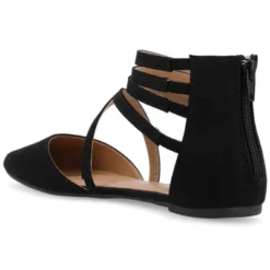 Journee Collection Womens Marlee Tru Comfort Foam Back Heel Zip Pointed Toe Cage Flats -Georgia Shoes Shop GUEST 33f5197b 222e 4ffd 85b7 da18e814e6c1