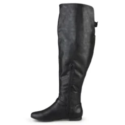 Journee Collection Womens Loft Wide Calf Block Heel Over The Knee Boots