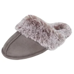 Jessica Simpson Girl's Micro-Suede Scuff Slippers