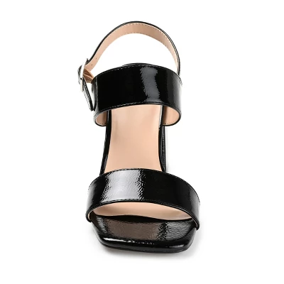 Journee Collection Womens Adras Open Square Toe Block Heel Sandals 7 Journee Collection Womens Adras Open Square Toe Block Heel Sandals - Image 5