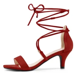 Allegra K Women's Kitten Heel Lace Up Open Toe Sandals 20 Allegra K Women's Kitten Heel Lace Up Open Toe Sandals -Georgia Shoes Shop GUEST 356350a4 7f99 47b1 b10f dfa535a23fd7