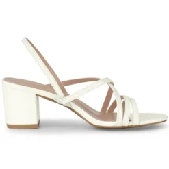 Allegra K Women's Strappy Slingback Chunky Heels Slide Sandals -Georgia Shoes Shop GUEST 35d8c1a9 4b9f 4ef6 b937 d067b7afd2de