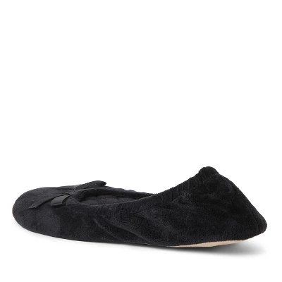 Dearfoams Women's Layla Ballerina Slipper Genuine Suede Outsole Ballet Flat 5 Dearfoams Women's Layla Ballerina Slipper Genuine Suede Outsole Ballet Flat - Image 3