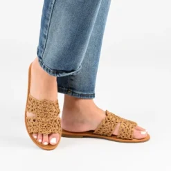 Journee Collection Womens Lissia Tru Comfort Foam Slip On Slide Flat Sandals -Georgia Shoes Shop GUEST 377c5b8f a1eb 4c0a 985d b6fd760836c9