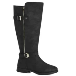 Women's WIDE FIT Beryl Tall Boot - Black | EVANS -Georgia Shoes Shop GUEST 37f45a83 bd2f 4748 af31 732c30ad6f12