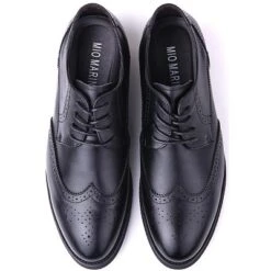 Mio Marino Men's Speckled Wingtip Laced Dress Shoes