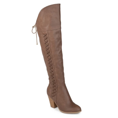 Journee Collection Womens Spritz-p Stacked Heel Over The Knee Boots 12 Journee Collection Womens Spritz-p Stacked Heel Over The Knee Boots - Image 10