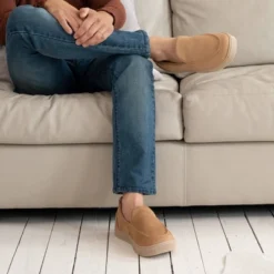 Isotoner Men's Emmett Microsuede & Canvas Closed Back Slippers -Georgia Shoes Shop GUEST 391f033a 88b4 4d0e 83ea d13862d926db