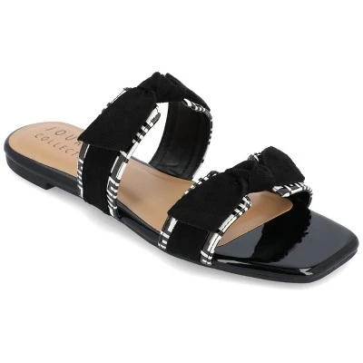 Journee Collection Womens Ireanna Tru Comfort Foam Slip On Slide Flat Sandals 11 Journee Collection Womens Ireanna Tru Comfort Foam Slip On Slide Flat Sandals - Image 9