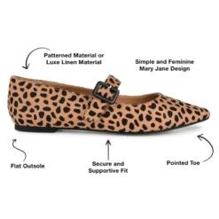 Journee Collection Womens Karissa Buckle Pointed Toe Mary Jane Flats -Georgia Shoes Shop GUEST 39f98527 56b9 49c6 b52e d4e8079d20d8