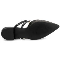 Allegra K Women's Glitter Pointed Toe Flats Mules -Georgia Shoes Shop GUEST 3a2ce83d 70ba 4ccc 9228 c6cadc42dda9