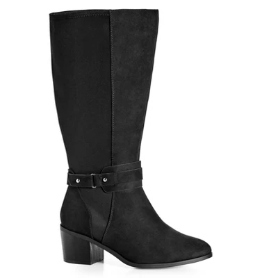 Women's Wide Fit Helen Tall Boot - Black | AVENUE 9 Women's Wide Fit Helen Tall Boot - Black | AVENUE - Image 7