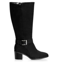 Women's WIDE FIT Delaney Tall Boot - Black | EVANS -Georgia Shoes Shop GUEST 3af9b8c4 3b5e 4c7b 87ea b9b34bf753c7