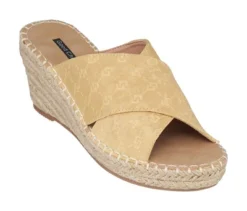GC Shoes Darline Cross Strap Espadrille Comfort Slide Wedge Sandals -Georgia Shoes Shop GUEST 3cc00280 2f4a 4623 a01b cd297a5cc3ab