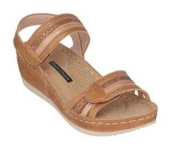 GC Shoes Samar Double Band Velcro Comfort Slingback Wedge Sandals -Georgia Shoes Shop GUEST 3dfcc175 7fdb 4a10 9f55 30c90be234c9
