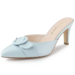 Allegra K Women's Buckle Pointed Toe Stiletto Heel Slides Mules -Georgia Shoes Shop GUEST 3e37f045 3cad 43fd b41b 39a6a3a2769a