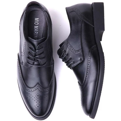 Mio Marino Men's Speckled Wingtip Laced Dress Shoes 4 Mio Marino Men's Speckled Wingtip Laced Dress Shoes - Image 2