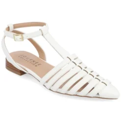 Journee Collection Womens Alivia Ankle Strap Block Heel Pointed Toe Flats -Georgia Shoes Shop GUEST 3ee57ebf e89a 4a35 bd14 62f7c6e64fac