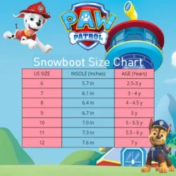 Paw Patrol Fur Lined Insulated Waterproof Winter Snow Boots – Chase And Marshall Boy Boots Size 6-12 (Toddler/Little Kid) -Georgia Shoes Shop GUEST 3f63687c f4ee 4d6e b2d9 18a97de2e5df