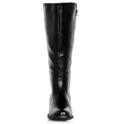Women's Wide Fit Daphne Tall Boot - Black | EVANS -Georgia Shoes Shop GUEST 3f843a8b 5539 4e67 a881 e617245e5d2e