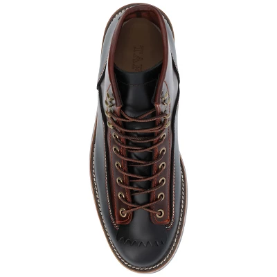 TAFT 365 Men's Model 007 Rugged Lace-up Boot In Black/Cherry 5 TAFT 365 Men's Model 007 Rugged Lace-up Boot In Black/Cherry - Image 3