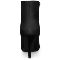 Allegra K Women's Pointed Toe Detachable Buckle Decor Stiletto Heel Ankle Boots -Georgia Shoes Shop GUEST 42d4c66b 7fee 455d a8a0 a06e29f8d467