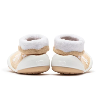 Komuello Toddler Girl First Walk Sock Shoes - Daisie Latte 5 Komuello Toddler Girl First Walk Sock Shoes - Daisie Latte - Image 3