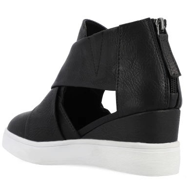 Journee Collection Womens Seena Round Toe Back Heel Zip Wedge Sneakers 8 Journee Collection Womens Seena Round Toe Back Heel Zip Wedge Sneakers - Image 6